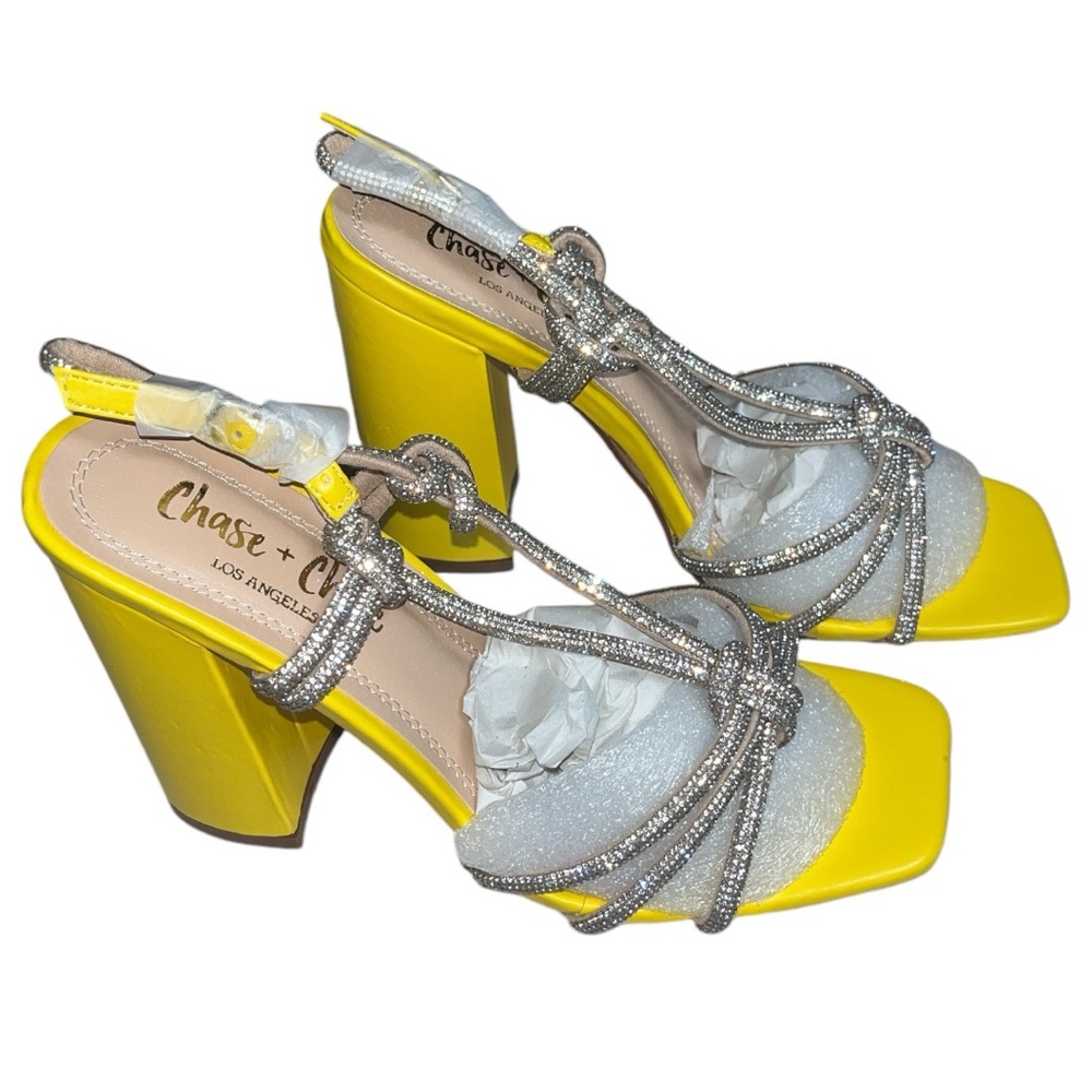 CHASE AND CHLOE Azalea Platform Heels Size 7 - Picture 3 of 8